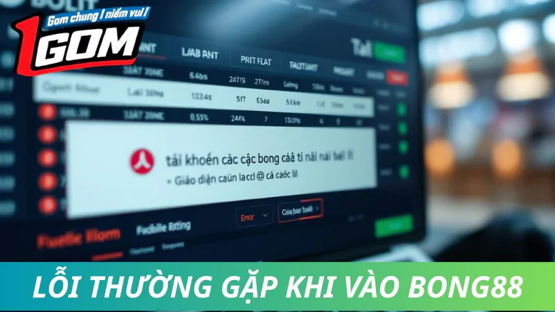 Các Lỗi Thường Gặp Khi Vào Bong88 Và Cách Khắc Phục
